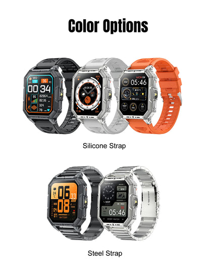 2026 newhigh-endoutdoorhikingadventuresmartwatch,1400mAh large battery,wirelesscommunication,voiceassistant,heartrate monitoring