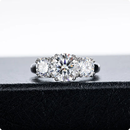 Carnica Luxury 925 Sterling Silver 5CT Real Moissanite Ring D Color Closed Band for Women GRA Diamond Wedding Jewelry Gift Hot