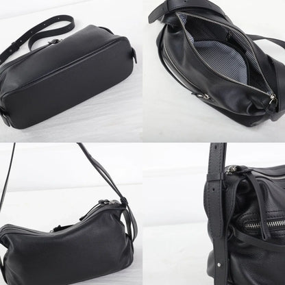 High Quality 2025 Luxury Cowhide Real Leather Crossbody Bowling Bag for Women - Ideal Commuter Bag & Ladies Gift