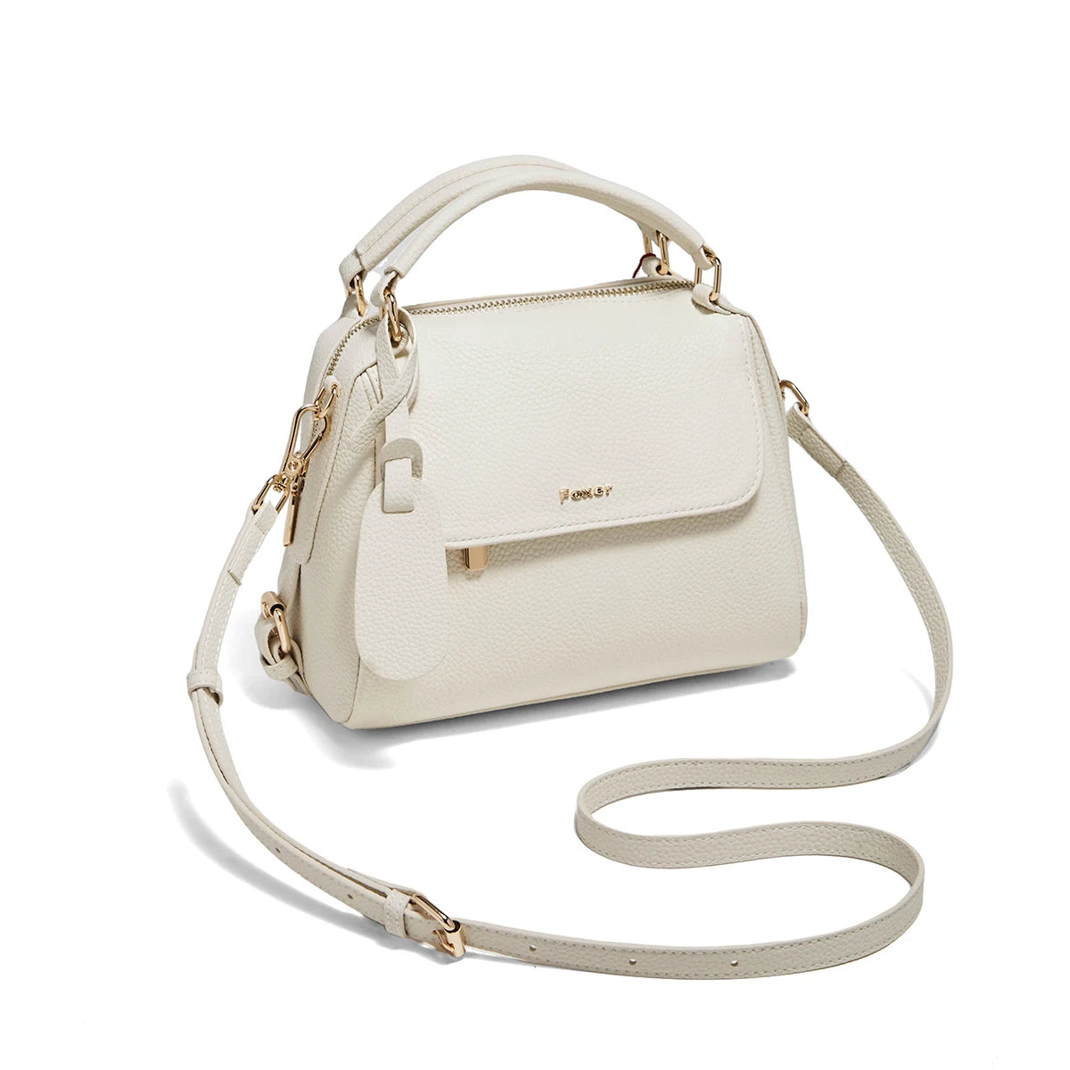 FOXER 2026 Fashion Women's Handbag Cow Leather Lady Shoulder Bag Light Luxury Crossbody Bag for Daily & Commute