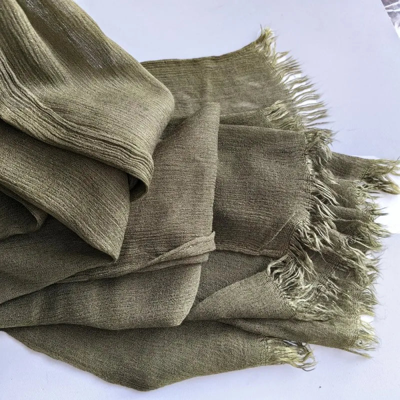 60 Color Cotton Crepe Shawl Headwraps Fashion Scarf Hijab For Women Veil Muslim Islam Hijab Cap Scarf For Muslim Shawl 200*90CM