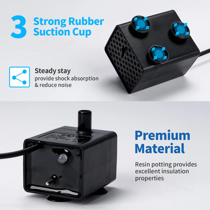 Water Pump Pet Cat Water Dispenser Anti Dry Burning Motor Replacement for Dog Cat Water Dispenser Drinking Bowl Pet Products