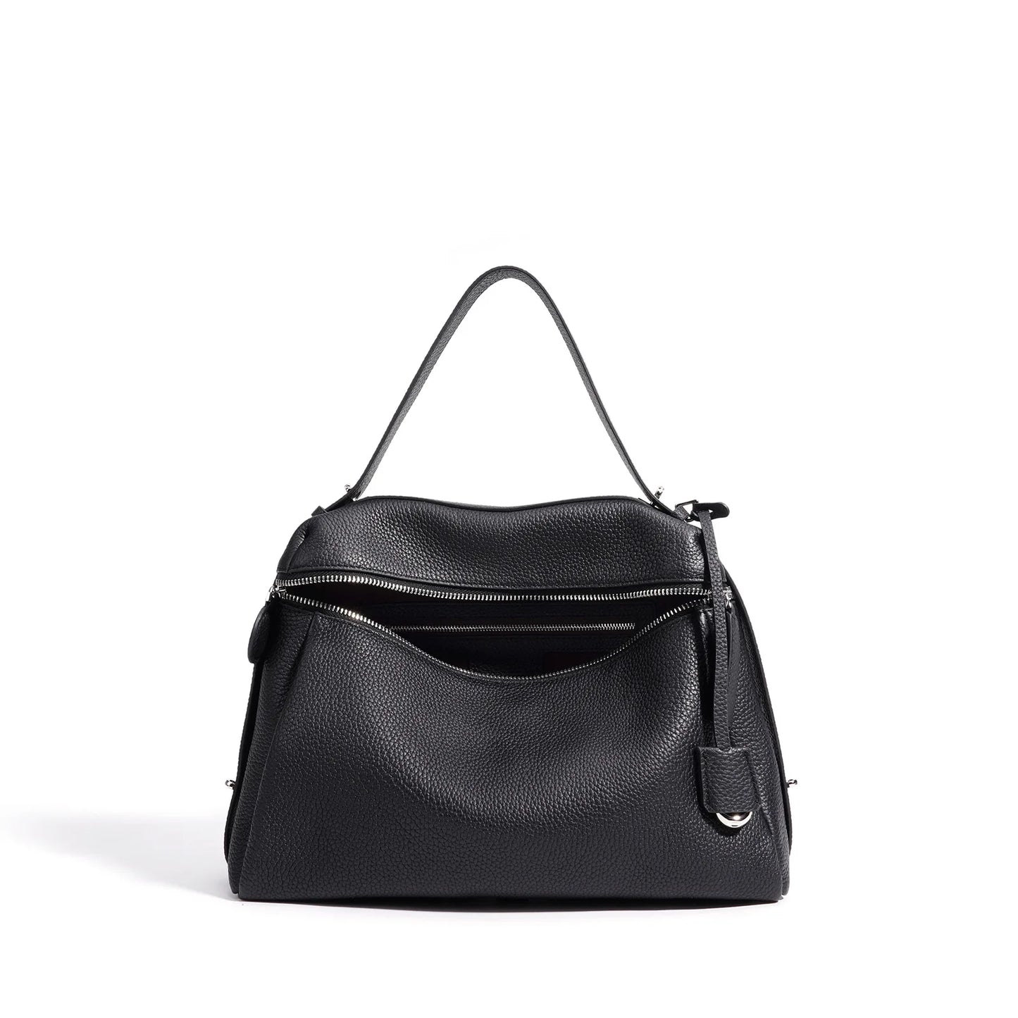 First Layer Cow Leather 33cm Tote Bag Fashionable Women's Bag New Design Large Capacity Soft Portable Shoulder Crossbody Bag