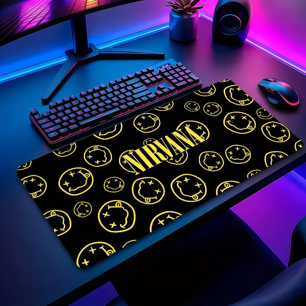 Hot Band N-Nirvanas Mouse Pad Non-slip Thickened MousePad Large Writing Lockedge Office Student Gaming Cushion