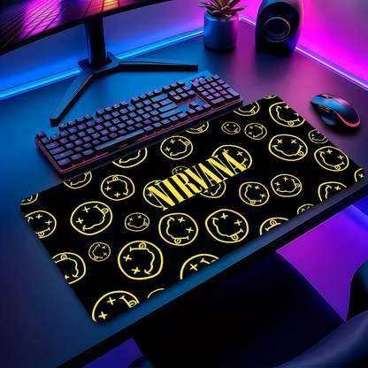 Hot Band N-Nirvanas Mouse Pad Non-slip Thickened MousePad Large Writing Lockedge Office Student Gaming Cushion