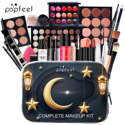 POPFEEL 24-Piece Festival Makeup Set-Versatile Cosmetic Collection Perfect for Gifting to Moms, Girlfriends, and Girls.Daily Use