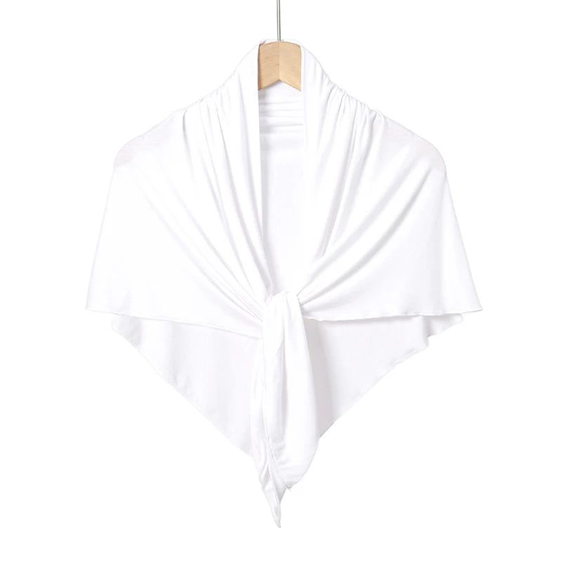 New Triangle Jersey Hijab Scarf For Women Muslim Shawls Headscarf Wraps Solid Color Scarves Head Wrap Islamic Turban Headband