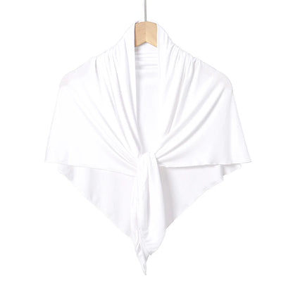 New Triangle Jersey Hijab Scarf For Women Muslim Shawls Headscarf Wraps Solid Color Scarves Head Wrap Islamic Turban Headband