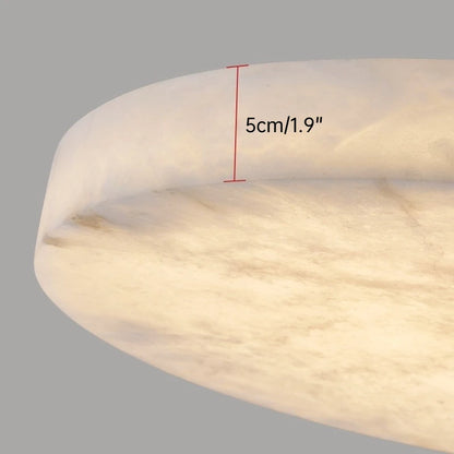 Simple LED round Natural Marble alabaster Ceiling Lamp Living Room Bedroom Corridor Circular Ultra-thin All-copper Wall Lamp