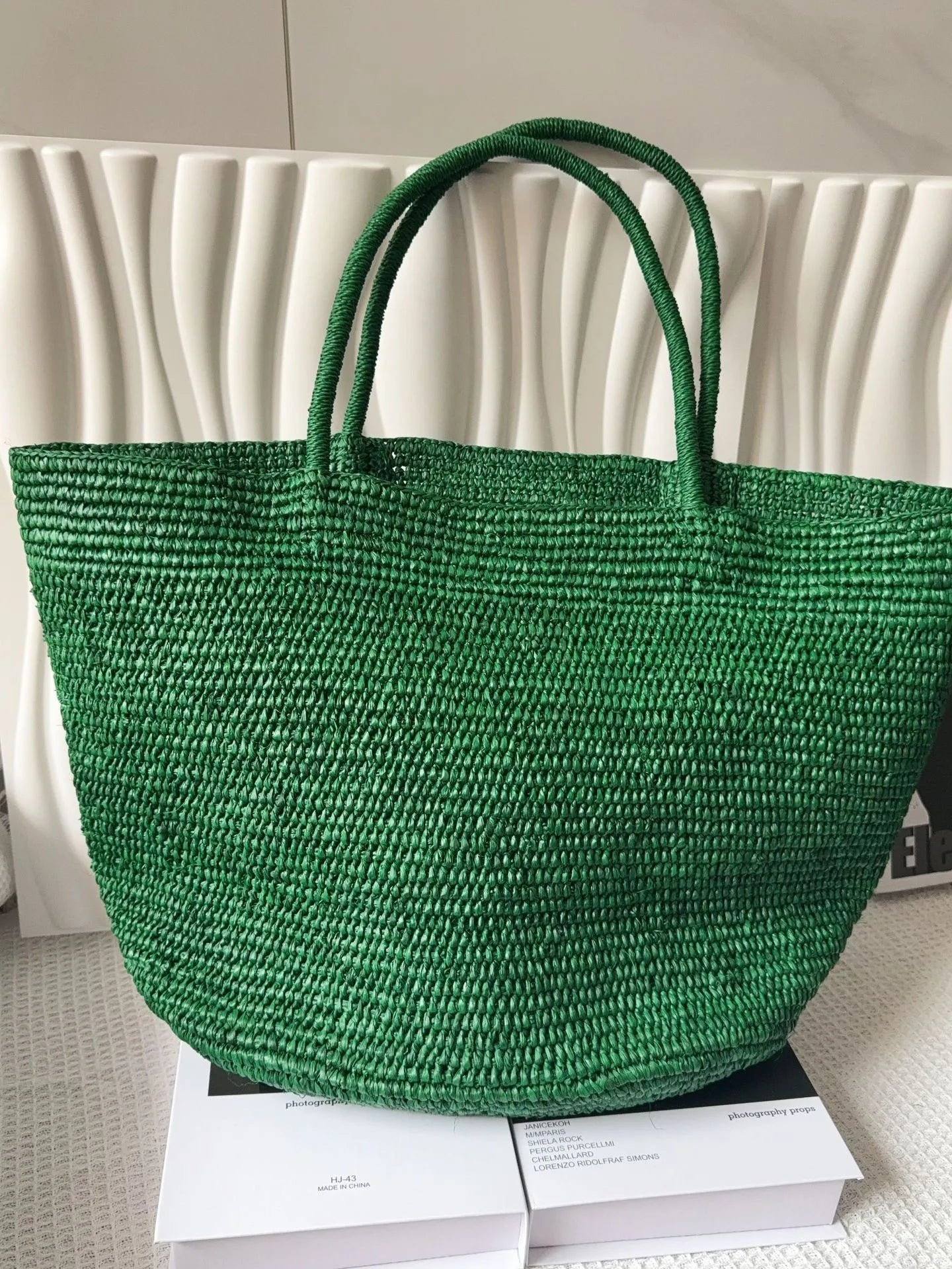 2026 New Summer Handmade Raffia Large Capacity Tote Bag for Women, Natural Straw Beach Bag, Luxury Shoulder Handbag
