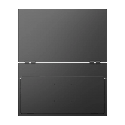 UPERFECT Delta Mega 23.8 Inch 100Hz Dual Screen Stacked Computer Display 1080P 360° Folding Triple Extender Monitor with Speaker
