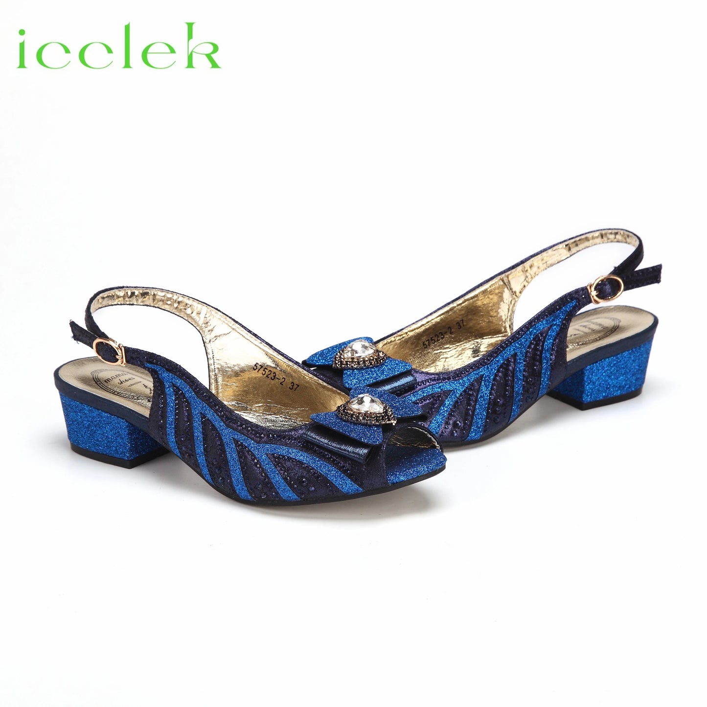 2024 New Arrival Elegant Style Fuchsia Color Low Heels Nigeria Popular Design African Ladies Shoes And Bag Set