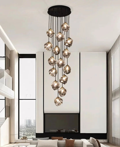 Modern home decor led lights pendant light lamps forstaircase Chandeliers for living room hanging light indoor lighting