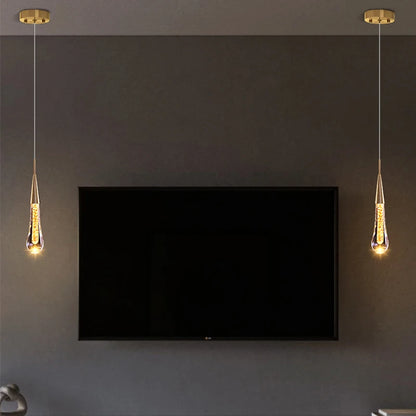 Crystal LED Pendant Lights Interior Lighting For Home Dining Table Hanging Lamp Bedside Living Room Decoration Pendant Light