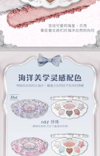 Flowerknows Shell's Jewel Collection All In One Makeup Kit Makeup Set for Women Full Kit Eyeshadow Lip Tint Blusher Perfume Box