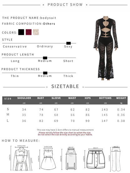 Nibber See Through Jumpsuits Woman Metal Rings Patchwork Hollow Design Sexy Full Sleeve Midnight Club Party Wild Style Overalls