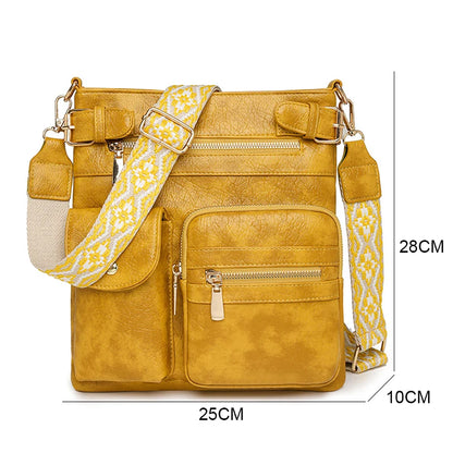 Designer Luxury Handbags 2025 New Vintage Soft Leather Tote Bags For Women Multi-pocket Shoulder Messenger Bags High quality Sac