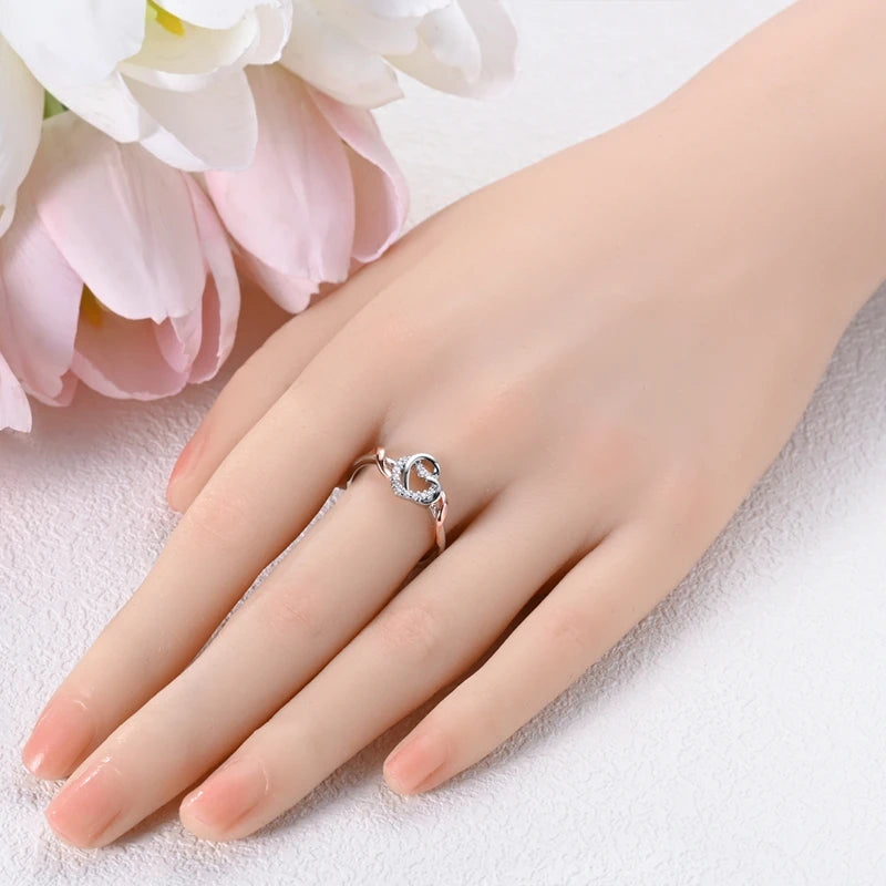 Original 925 Sterling Silver Ring Sun Star Moon Love Bowknot Sunflower Ring For Women Wedding Anniversary Ring Jewelry Gift