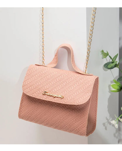 Leisure small square bag autumn and winter new women's bag wholesale simple handbag embossed chain bag cross-border bags