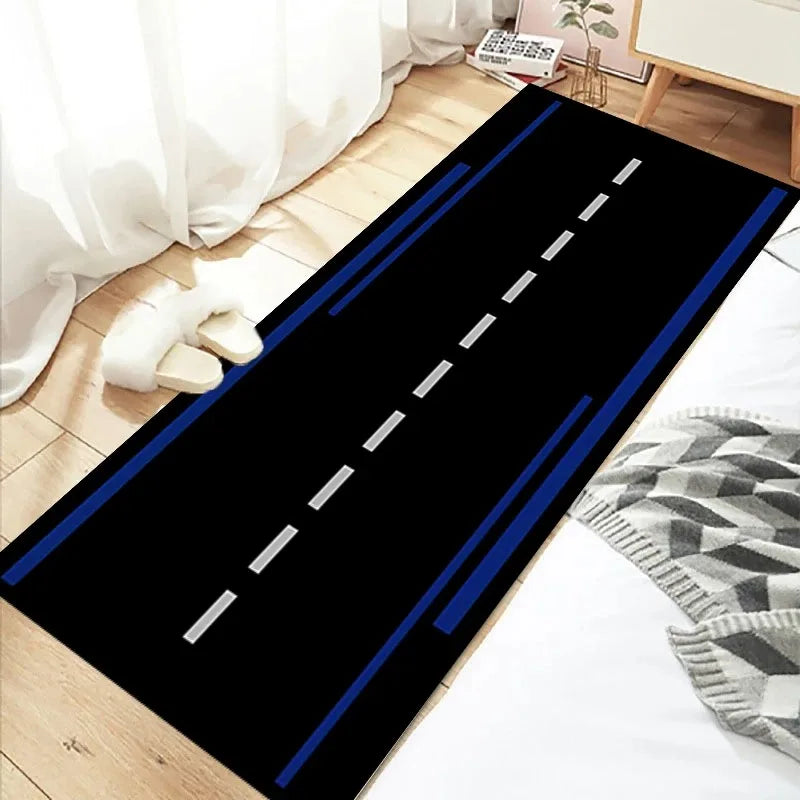 Styles Motorcycle Garage Display Carpet Floor Mat Moto Electric Vehicle Mat Garage Racing Entrance Anti Slip Doormat Bedroom Rug