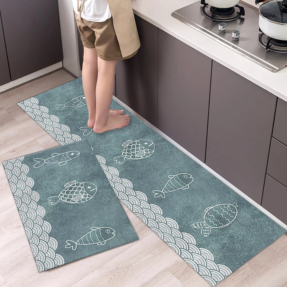 VIKAMA Kitchen Floor Mat Living Room And Bedroom Entrance Door Mat Home Decoration Laundry Room Corridor Long Small Carpet