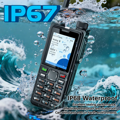 ABBREE AR-880 DMR Digital Walkie Talkie 10W Waterproof Ultral Thin SMS Long Range Dual Mode Analog Dual Band AES256 Ham Radio