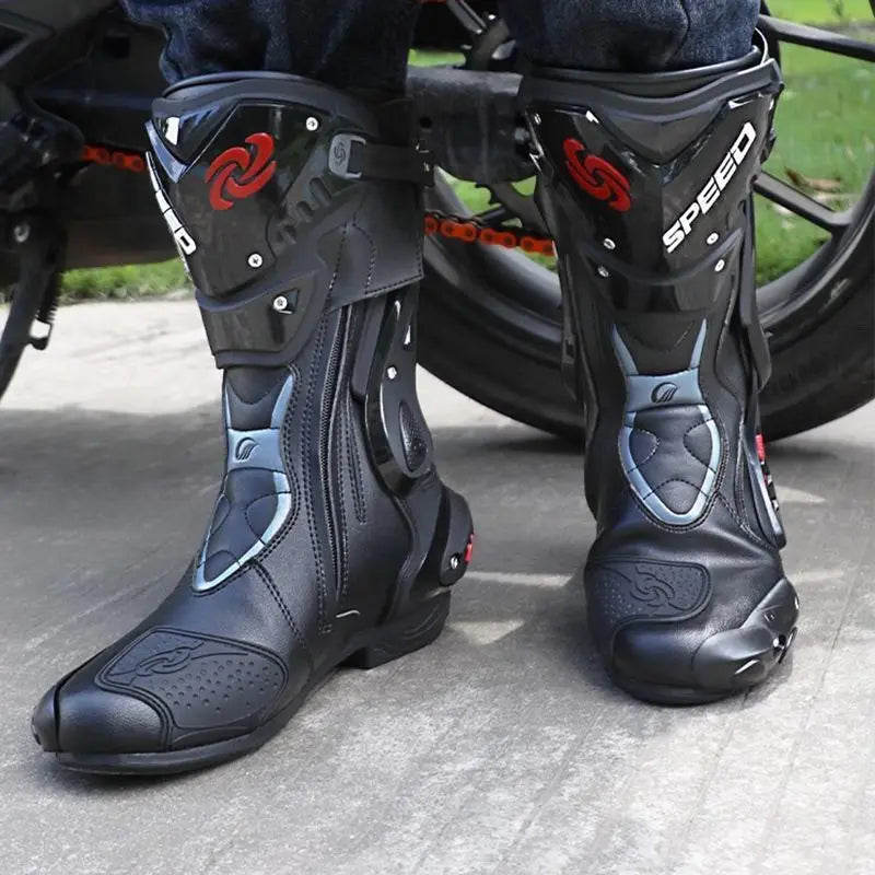 Motorcycle Riding Shoes Men Off-Road Riding Boots Road Racing Long Boots Four Seasons Anti-Fall Motorcycle Motocross Boots