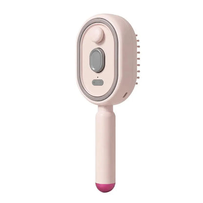 New Electric Hair Care Spray Massage Comb Self Cleaning Steam Essential Oil Brush Hair Oil Applicator Scalp Massager For Women