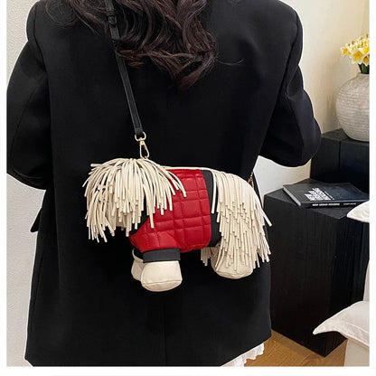 Unique Designer Purse and Handbags for Women Leather Shoulder Bag High Quality 3D Dog Shape Wedding Evening Clutch Bag Party Bag