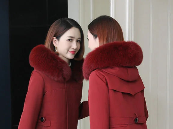 100% Real Fox Fur Collar Winter removable fur Hood Trims Warm Furry Decor Shawls for Coat Parkas Luxury Female fur Scarf