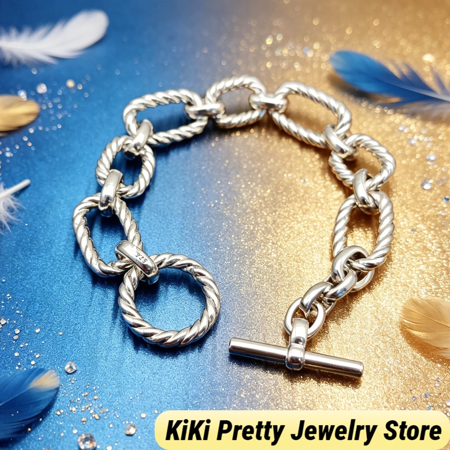2026 New Dav High-Quality Bracelet Luxury Polished Gold Silver Tone Chain Bracelet Exquisite Craft Wrist Bangle for Formal Dinner & Dating