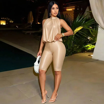 Sexy Halter Jumpsuits 2026 Summer Fashion Clothes Women One Piece Elegant Luxury Bodycon Club Party Playsuit Jumpsuits