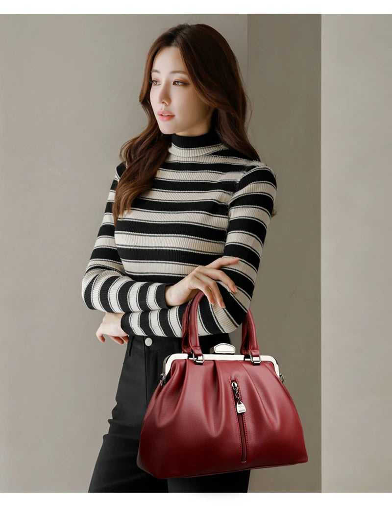 Brand Luxury Handbags Women Bags Designer Real Leather Handbag Leisure Crossbody Bags for Women New Lady Shoulder Bag Tote Bolsa