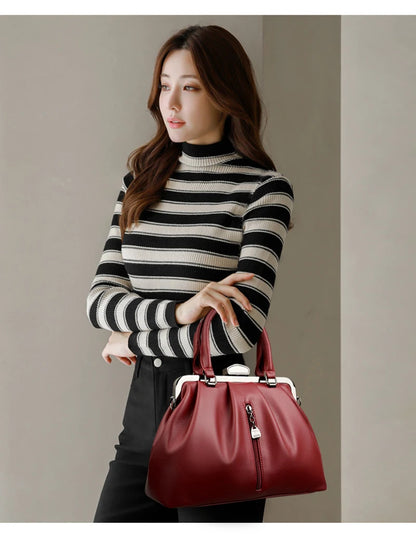 Brand Luxury Handbags Women Bags Designer Real Leather Handbag Leisure Crossbody Bags for Women New Lady Shoulder Bag Tote Bolsa