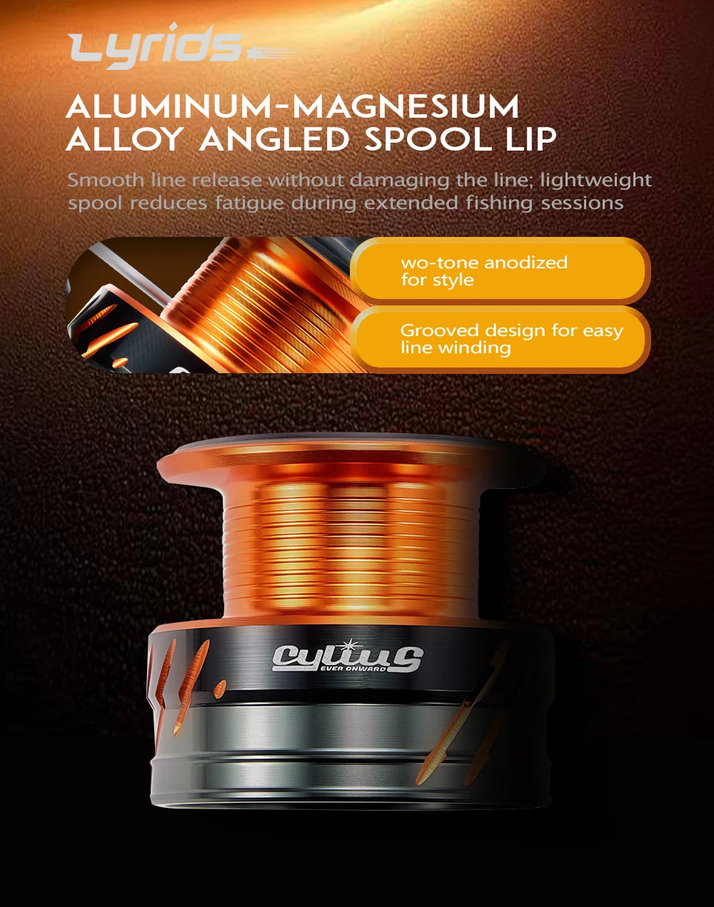 Soloking LYRIDS Spinning Fishing Reel Ultra-Smooth 15KG Max Drag Power 5.2:1 6.2:1 Gear Ratio Freshwater Saltwater Spinning Reel