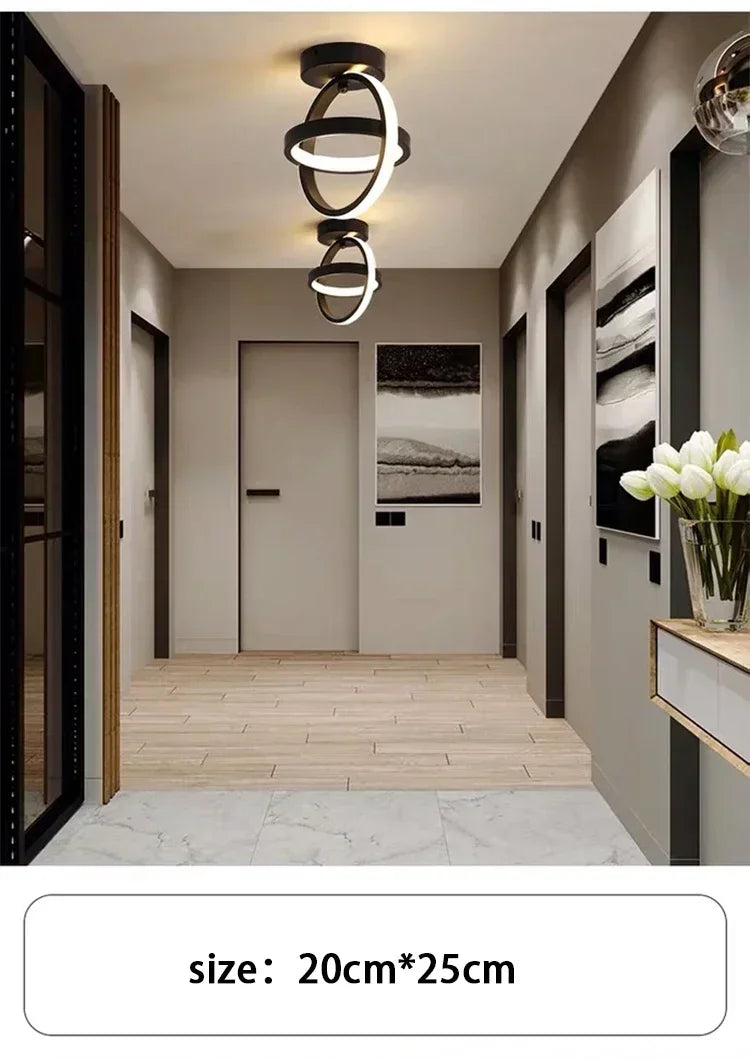 LED Strip Aisle Ceiling Lights Modern Minimalist Living Room Lamps For Balcony Entrance Staircase Home Decor corridor lamp