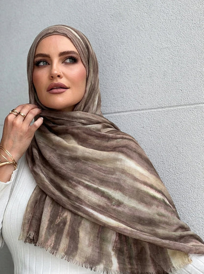 Women Big Size Plain Solid Cotton Rayon Crease Hijab Scarf Lady High Quality Wraps and Shawls Musulman Headband Islamic Turban