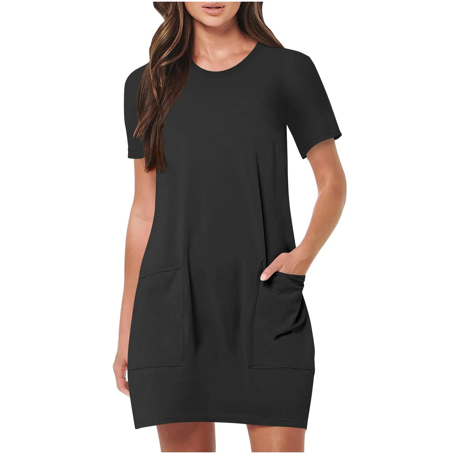 Women's Elegant Dresses Fashionable Solid Color Dress Casual Holiday Sports Short Dresses Long One-Piece Dress Gown vestidos