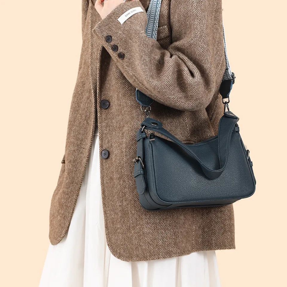 100% Genuine Cow Leather Luxury Handbags Women Bags Designer Ladies Crossbody Shoulder Bags for Women Top Quality Sac A Main New