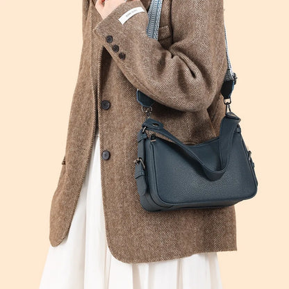 100% Genuine Cow Leather Luxury Handbags Women Bags Designer Ladies Crossbody Shoulder Bags for Women Top Quality Sac A Main New