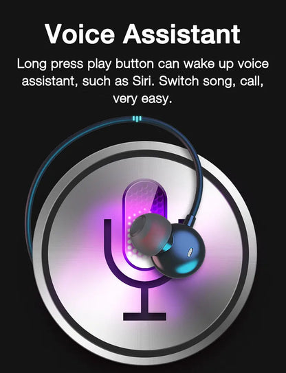 80 Hours Endurance Bass Bluetooth Headset With Microphone Stereo Neckband Headset Sports Headset TF Card