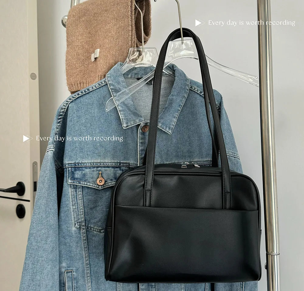 CGCBAG Vintage Designer Luxury Women Tote Bag Casual Lage Capacity Female Shoulder Bag High Quality PU Leather Ladies Handbags