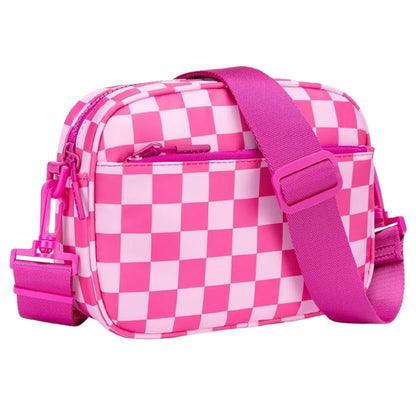 Small Checkered Crossbody Bag for Women Cute Purses Trendy Shoulder Handbags Wide Strap Anti theft Travel Purses Handbag Shoulder Bag, Cute Cross Body Wallet