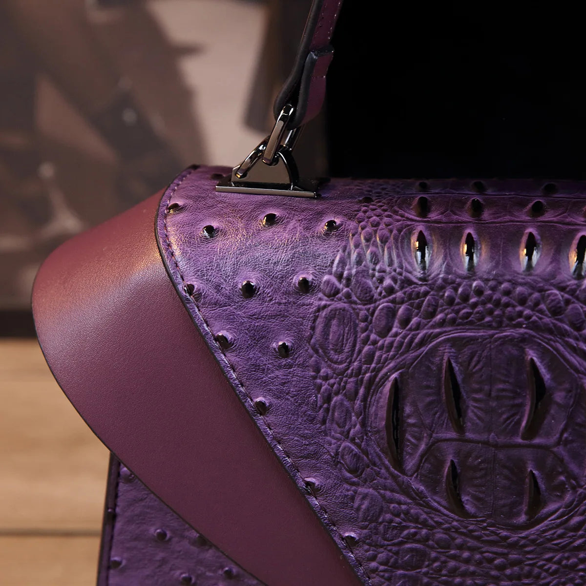 Luxury Designer Brand New Cowhide High Quality Crocodile Print Handbag Women's Fashion Single Shoulder Crossbody Bag Hot Sale