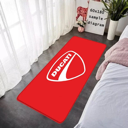 New Arrival Ducati Logo Motorcycle Floor Mat Non-Slip Garage Carpet for Bike