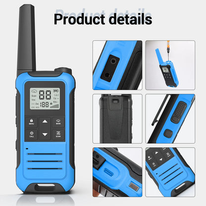 4PCS Baofeng Mini Walkie Talkie With Portable Suitcase F22 T22 PMR FRS Profesional Radio Family Amateur For Outdoor Camping