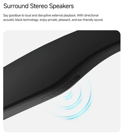 2026 Smart Glasses Genuine Leather 8MP HD Lens 2000Mah Charging Case BT Call 3D Music AI Voice Wake-up AI Translation