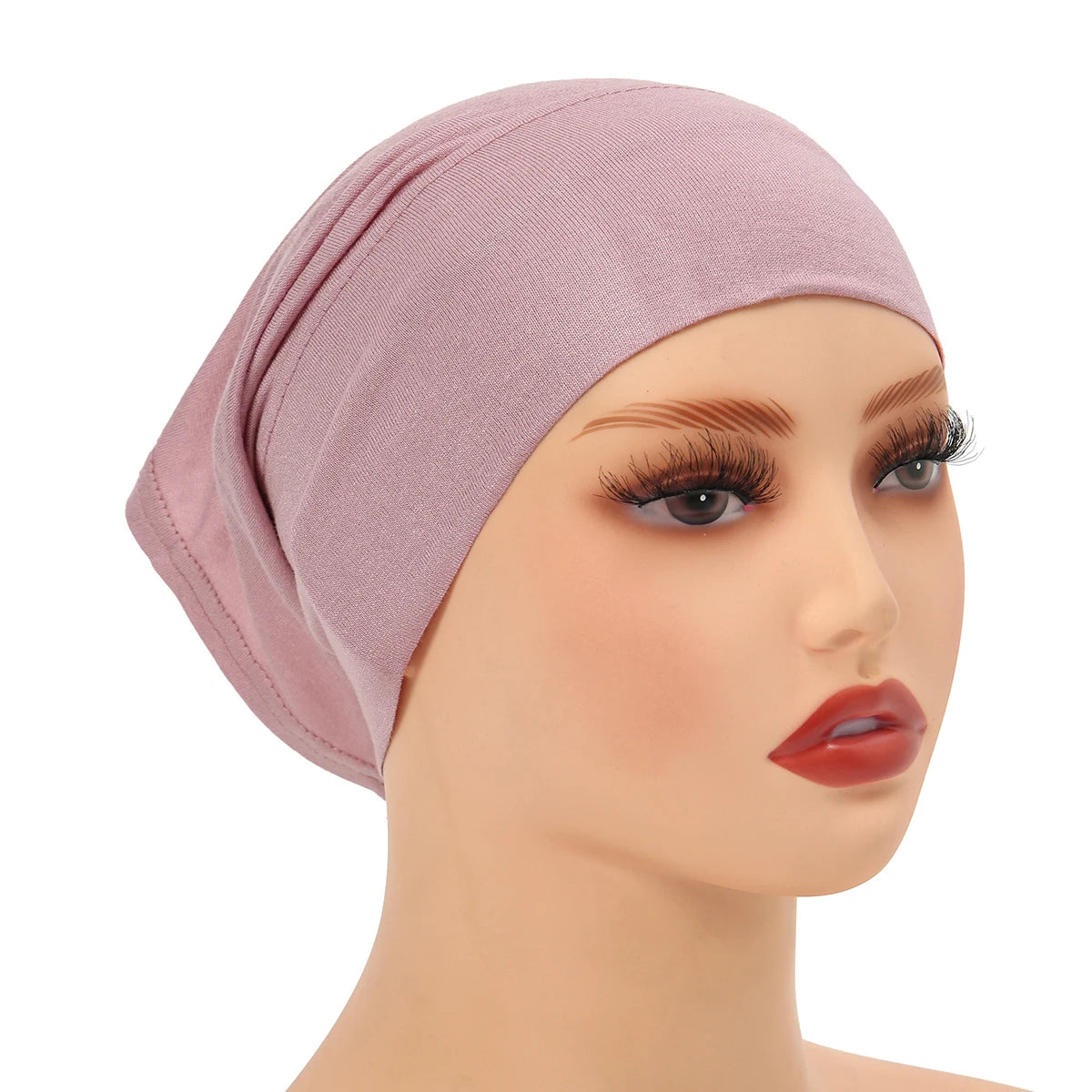 Cotton Jersey Muslim Inner Hijab Cap Solid Color Scarf Underscarf Tube Cap Breathable Sport Hijab Cap Women Underscarves