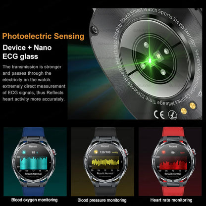 2026 New ECG+PPG Body Fat Analysis Health Smart Watch Uric Acid BP Blood Oxygen Bluetooth call Sports Smart Watch For Men Women