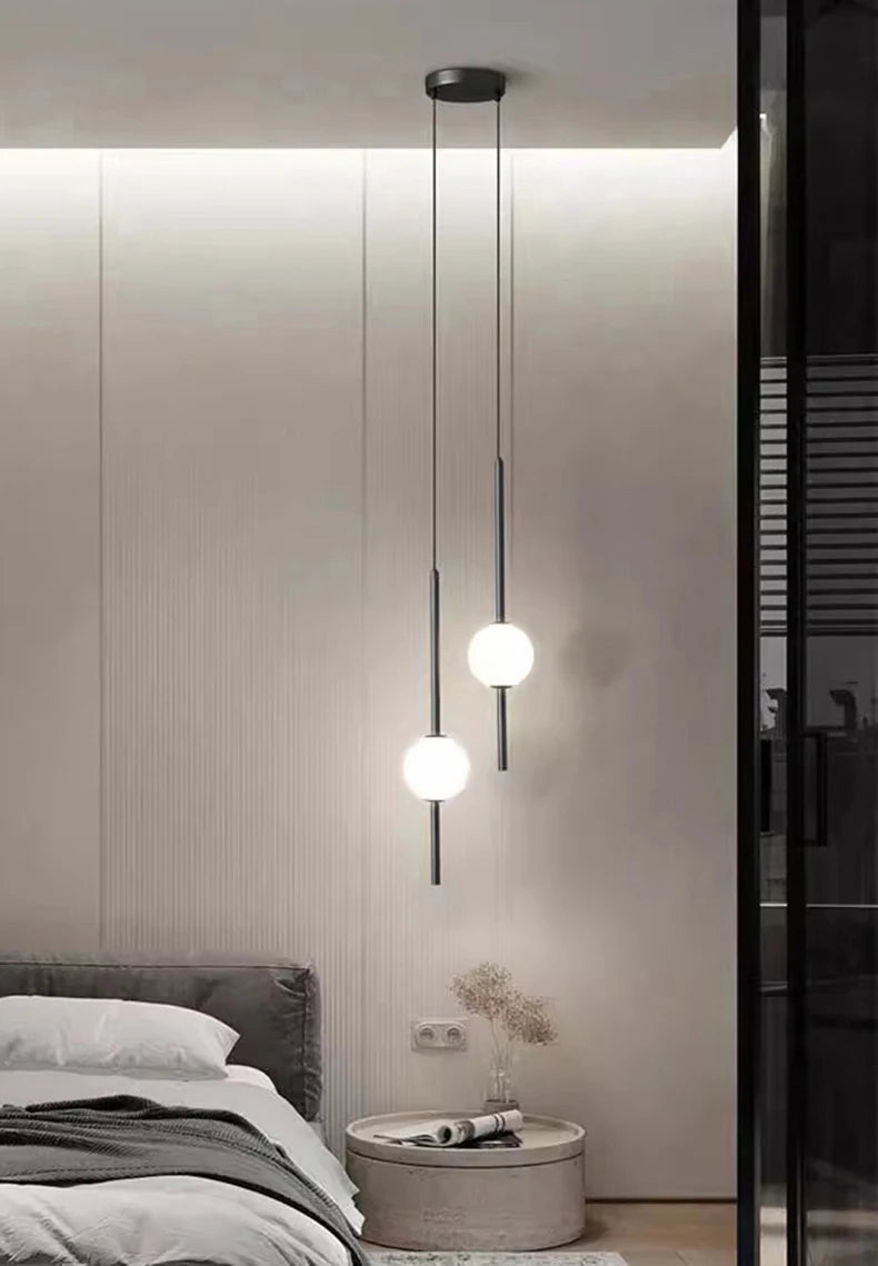 1pc Modern home decor led lights Bedroom lamp bedside pendant light lamps led Chandeliers hanging light indoor lighting